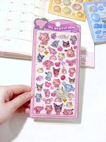 Mattel 可愛3D貼紙 (1入) - 這些是可愛的浮雕卡通風格PVC裝飾貼紙，非常適合裝飾貼紙本、筆記本電腦或冰箱，也非常推薦用於製作客製化手機殼或與朋友交換。 - 彩色 - 查看 5