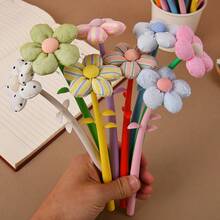 Creative Rocker Colorful Flower Pen Cute Decompression Neutral Pen Gift Stationery Cartoon Student Pen - Random Styles - View 2