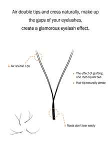 FOXYMEI 12 Rows New W-Shape Eyelashes C/D Curl W-Shape Lash Extensions YY Imported Material Handmade Natural False Eyelashes 8-15mm Pre-Made Dense Fan Shape 0.07mm Thickness Lightweight Soft Auto-Blooming Salon Style - View 5