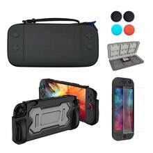 Ergonomic Storage Bag Compatible With Switch 2, Suitable For Storing Game Console And Accessories. Product Also Comes With Protective Case, Card Slot Box, Tempered Glass Film, Joystick Cap And Other Accessory Set - View 2