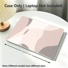 1件式 Macbook 相容保護殼，不對稱圖形 UV 印刷圖案，筆電保護套，極簡輕量耐用，相容 Macbook Air Pro 13.3 13.6 14.2 15.3 16.2 吋，適用於 13 吋 Neo 筆電保護殼 A3404 型號/ D14, D16 - 查看 5