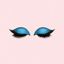 1pc Reusable Eyelash Stickers / False Eyelashes / Glitter Eyeshadow - One Size Fits All - View 9