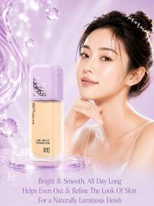 Maybelline 美寶琳長效透明底妝 #W10，正裝 35ml/試用裝 10ml，輕盈持久、抗汗、霧面妝感、有效遮瑕，適合中性自然膚色 - 美寶蓮持妝輕透粉底液W10 - 查看 3