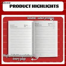 Caderno em Branco Fofo de Tomate 50 Folhas/100 Páginas A5 Caderno Portátil Bloco de Notas Caderno de Desenho Planejador Presente de Volta às Aulas Aniversário - Caderno A5 - Visão 2