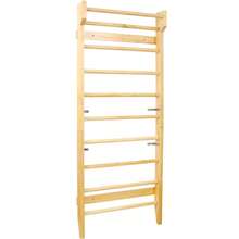 [Free Shipping] Gymnastics Wood Stall Bar, Multi-Use Swedish Ladder- Wall Mounted Pull Up Bar-Physical Therapy For Stretching And Various Exercises,Indoor Home Gym Workout Yoga-XY869461 - Multicolor - View 7