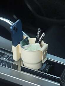 Car Air Vent Multi-Function Cup Holder, 2-In-1 Car AC Vent Cup Holder & Phone Mount, In-Car Beverage, Milk Tea & Miscellaneous Storage Organizer - A - View 3