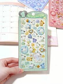 Mattel 可愛3D貼紙 (1入) - 這些是可愛的浮雕卡通風格PVC裝飾貼紙，非常適合裝飾貼紙本、筆記本電腦或冰箱，也非常推薦用於製作客製化手機殼或與朋友交換。 - 彩色 - 查看 7