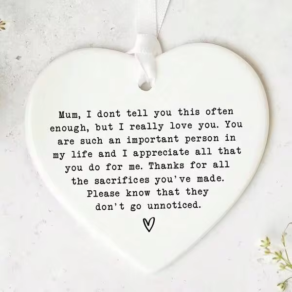 Mum Gift | Acrylic Mum Keepsake Mum's Birthday | Present For Mom | Mothers Day Gift | Mum Gift | Thank You Mum | Mother Gift