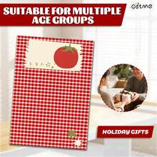 Caderno em Branco Fofo de Tomate 50 Folhas/100 Páginas A5 Caderno Portátil Bloco de Notas Caderno de Desenho Planejador Presente de Volta às Aulas Aniversário - Caderno A5 - Visão 4