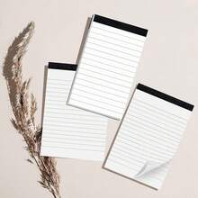 8mm Regular Horizontal Lines, Thick Paper With No Ink Bleed, 180° Lay-Flat Writing, Easy-Tear Inner Pages, Glue-Top Binding To Prevent Page Loss, Suitable For Practice, Notes, And Daily Draft Recording - Multiple Styles - View 7