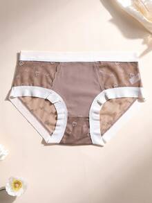 5 PCS Sexy Lace Splicing Women Triangle Panties Low Waist Seamless ...