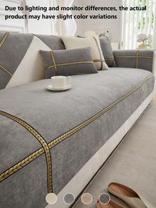 1 Vỏ gối sofa nhung phong cách Bohemian, thích hợp cho phòng khách gia đình, ghế sofa cao cấp, thân thiện với vật nuôi, chống trượt, chống trầy xước, thích hợp cho mọi mùa - Nhiều màu - Xem 4