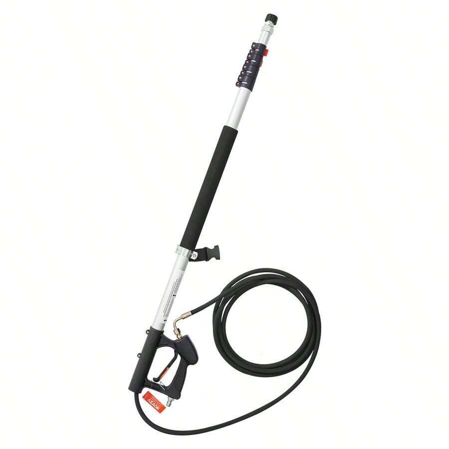 Telescopic Lance, Telescopic Pole, Telescopic Handle, 5.5 M, 4000 PSI, With Pressure Washer Extension Rods, Gutter Cleaner, Brush Head, 5 Spray Nozzle Tips, Adapter & Adjustable Support Strap-XY712262 - Multicolor - View 1