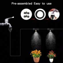 30 Meter / 98 Feet Outdoor Misting Cooling System With 30 Anti-Rust Brass Mist Spray Nozzles, Multi-Functional Water Mister Cooling Set, Ideal Summer Gear For Backyard, Garden, Greenhouse, Pool And Porch Leisure - A - View 2