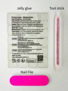 10pcs Almond Press-On Nails With Red Gradient Dotted Blush Design. Soft Gentle Daily Style. Full Nail Tools Included, Sweet Manicure Gift For Ladies. Handmade Press On Nails - Red - View 7