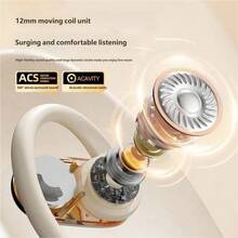 Lenovo EA390 Ear-Hook Wireless Headsets Open Bone Conduction Music Sports Bluetooth Earphones - Off White - View 4