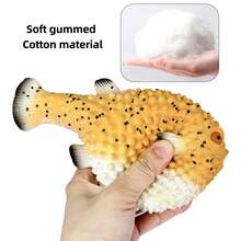 New Soft Filled Sea Animal Models, Soft Rubber Sailfish Crab Starfish, Realistic Educational Toy, Decor Holiday Gift (Random Color) - 彩色 - 查看 5