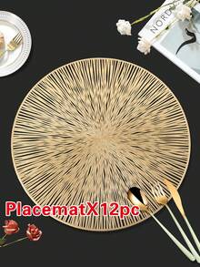 1/2/4/6/8/10/12件組PVC餐墊，廚房餐桌用，室內/戶外適用，可水洗耐熱易擦拭，餐桌墊與杯墊，適合露營、節慶、婚禮、派對 - 彩色 - 查看 21