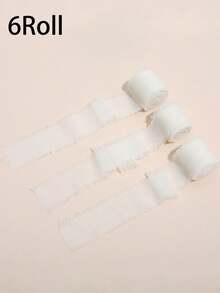 1/3/4/6 Rolls Handmade Chiffon Ribbon Tassel, 1.5 Inch X 16.4 Feet, Frayed Edge, Suitable For Wedding Invitations, Bridal Bouquets, Gift Wrapping, Crafts, Holiday Decorations, Valentine's Day Party Supplies - View 7