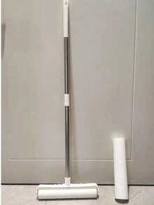 Large Lint Roller For Carpet, 9.45 Inch Extendable Handle For Floor, Long Handle Sticky Mop For Cleaning Carpets, Cars, Clothes And Pet Hair, Floor Roller, Floor Lint Roller, Lint Roller (Random Style) - New and Useful - View 5