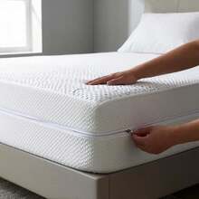 Zippered Mattress Encasement, Mattress Cover Protector, Breathable Waterproof Bed Sheet Skin? Friendly Knit Deep Pocket Sheet Cover- (Depth 14''-15'', King 76''x80'') - King + Depth 14''-15'' - View 1