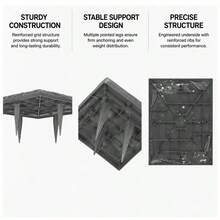Garden Stepping Stones, 16 Pieces, 395x395 Mm, Decorative Paving Slab With Stakes, Plastic Paving Stones, Stone Slab Made Of PC+ABS Resin, Stone Look For Lawns, Patios, Grey-XY656165 - Multicolor - View 4