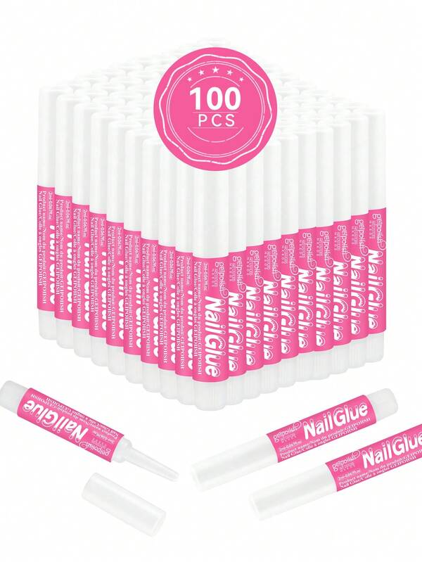2pcs/10pcs/20pcs/50pcs/100pcs Ultra Fast Drying Long Lasting Easy Application Nail Polish, Suitable For Acrylic And Nail Stickers, Quick Nail Repair, Nail Care And Beautification, 2ml Each, Random Color