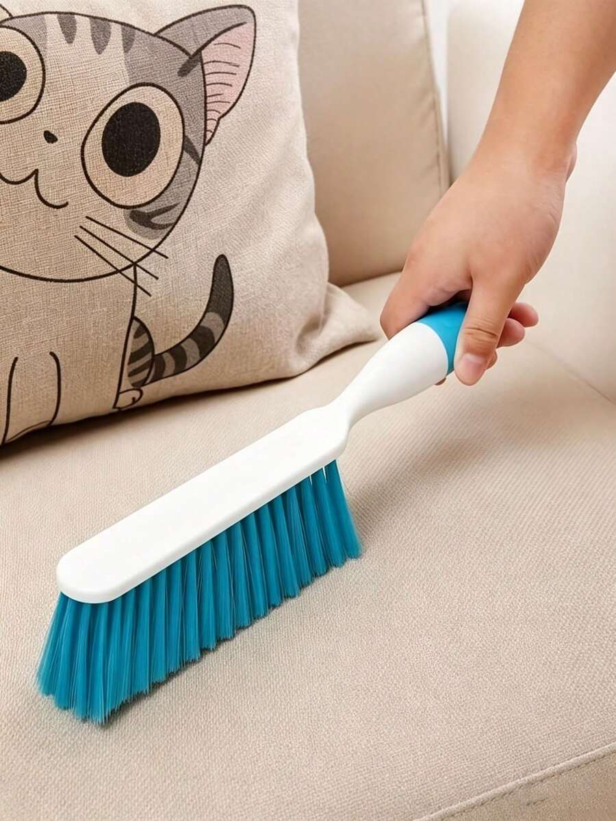 Thickened Plastic Long Handle Dusting Brush, Multi-Functional Cleaning Tool With Hanging Hole For Easy Storage, Suitable For Floors, Sofas, Kitchens, Desktops, Windowsills And Car Interiors - Multicolor - View 1