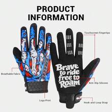 1 Pasang Sarung Tangan Berkendara Motor Off-Road Musim Panas, Sarung Tangan Bernapas, Anti-Selip, Anti-Jatuh, Sarung Tangan Jari Penuh, Hadiah Penting untuk Pengendara Pria dan Wanita - MultiWarna - View 7