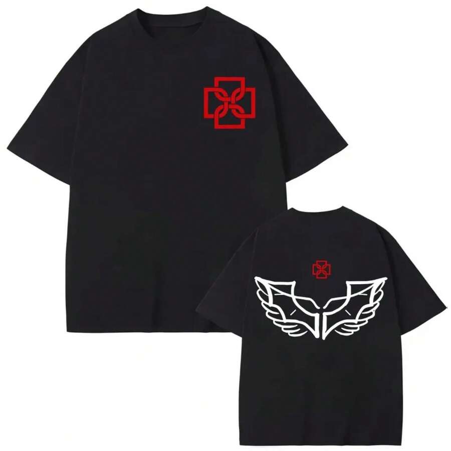 Rapper Duki Double-Sided Printed T-Shirt For Men And Women Hip-Hop Fashion Short Sleeve Tees Summer Casual Cotton T-Shirt Streetwear - 2 - View 1
