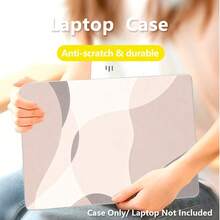 1件式 Macbook 相容保護殼，不對稱圖形 UV 印刷圖案，筆電保護套，極簡輕量耐用，相容 Macbook Air Pro 13.3 13.6 14.2 15.3 16.2 吋，適用於 13 吋 Neo 筆電保護殼 A3404 型號/ D14, D16 - 查看 2