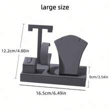 This High-End Luxury Jewelry Display Stand Is Specially Designed For High-End Counters. Featuring A 4-Tier Design, It Can Display And Store Earrings, Rings, Bracelets/Watches And Necklaces, Suitable For Large Jewelry Collections, With Excellent Photo Effects, Perfect For Product Photography. - Multicolor - View 14