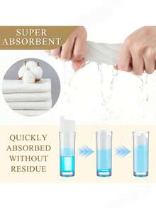 5/10/20pcs Super Absorbent Microfiber Hair Towel Wrap, Quick Dry Twist Hair Turban For Long/Thick Hair, Anti-Frizz Shower Cap - White - View 2