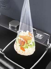 Stainless Steel Kitchen Sink Strainer, Food Residue Filter Basket, Corner Sink Drain Filter - A - View 3