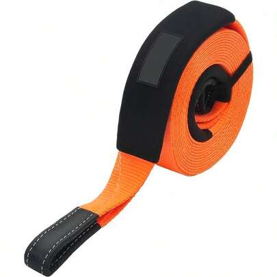 Tow Rope For Cars, 16329.31 Kg, 9.1 M X 7.62 Cm, For Emergencies, Heavy-Duty-XY214599