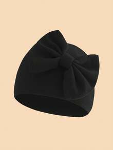 1PC Baby Cute Big Bow Soft Newborn Hospital Hat, Solid Color Breathable Comfortable Warm Baby Beanie, Suitable For Autumn/Winter Daily Rest And Sleep - Multicolor - View 14