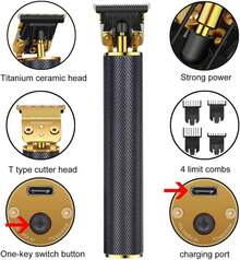 Beard & Mustache Styling Tools - Faucet Lcd Gold - View 2