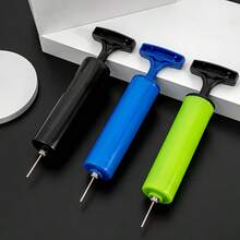 Portable Hand-Pressed Ball Pump (With 3 Needles), Mini Manual Inflator, Suitable For Basketball, Soccer And Various Sports Balls - Black - View 3