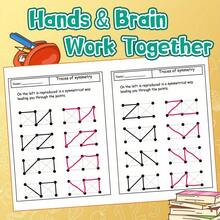 Trace And Copy Shapes - A Fun Drawing Practice Book For Children To Practice Line Tracing, Dot-To-Dot Drawing And Shape Copying, Developing Focus And Visual Thinking Skills - Children's Books - View 5