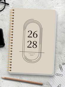 1PC Weekly And Monthly Academic Year Teacher Lesson Planner Calendar, July 2026 - June 2028, Simple Monthly Weekly Daily Planner Notebook With Large Girds & Notes,Office Supplies,Back To School Supplies - Multicolor - View 5