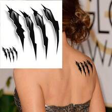 6pcs Paw Print Stickers, Beast Claw Design, Similar To Tiger Paw Prints, Ideal For Adults Men And Women - Sticker - View 3