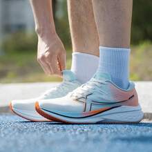 XTEP 2000G 3rd Generation Men's New Breathable Sports Shoes, Shock-Absorbing Running Shoes For Workout - White/Blue Orange - View 2
