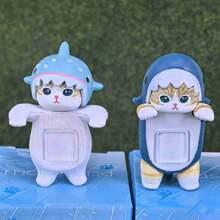 1pc New Mofusand Ocean Party Blind Box Cute Cat Mobile Party Decoration Desktop Ornament Surprise Gift For Anime Figure Lovers(Stochastic Style) - Multicolor - View 3
