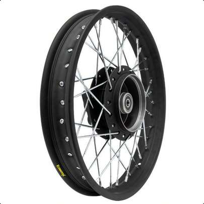 Rin Trasero 2.15 x 18 Negro Mate para DM200 / DM200 Sport – Aro de Rayos para Motocicleta