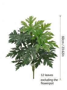 1pc Giant Artificial Palm Tree, Nordic Style, Tropical Leaves, Maintenance-Free Evergreen, Suitable For Home, Hotel, Office, Wedding, Party Decoration, Mother's Day, Graduation Season, Summer, Halloween - Green - View 12