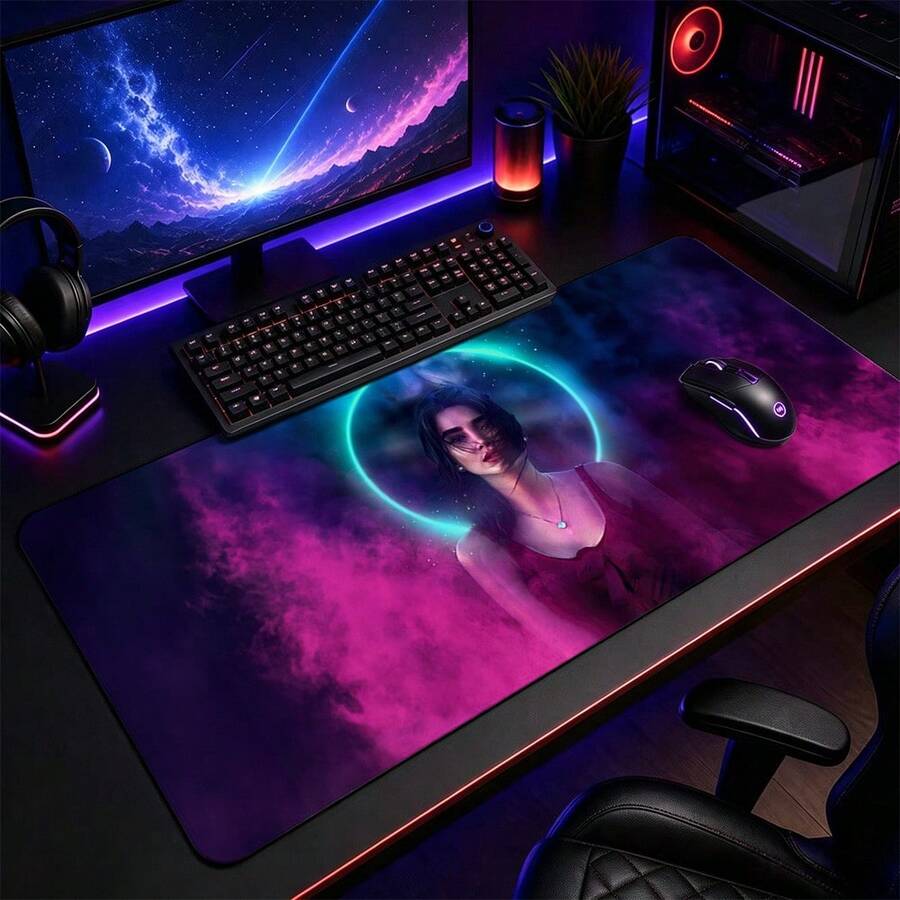Alas Mouse Gaming Berukuran Besar, Anti Selip, dan Tahan Air, Cocok untuk PC Laptop Gaming, Dekorasi Meja Kantor, dan Lainnya. - View 1
