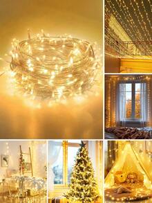 1pc 20m-3m Home Decorative LED Fairy Light String,Room Decor LED Lights, Weddings/Birthday Party Decor Light,Outdoor Yard Decor Lights String - 均碼 - 查看 8