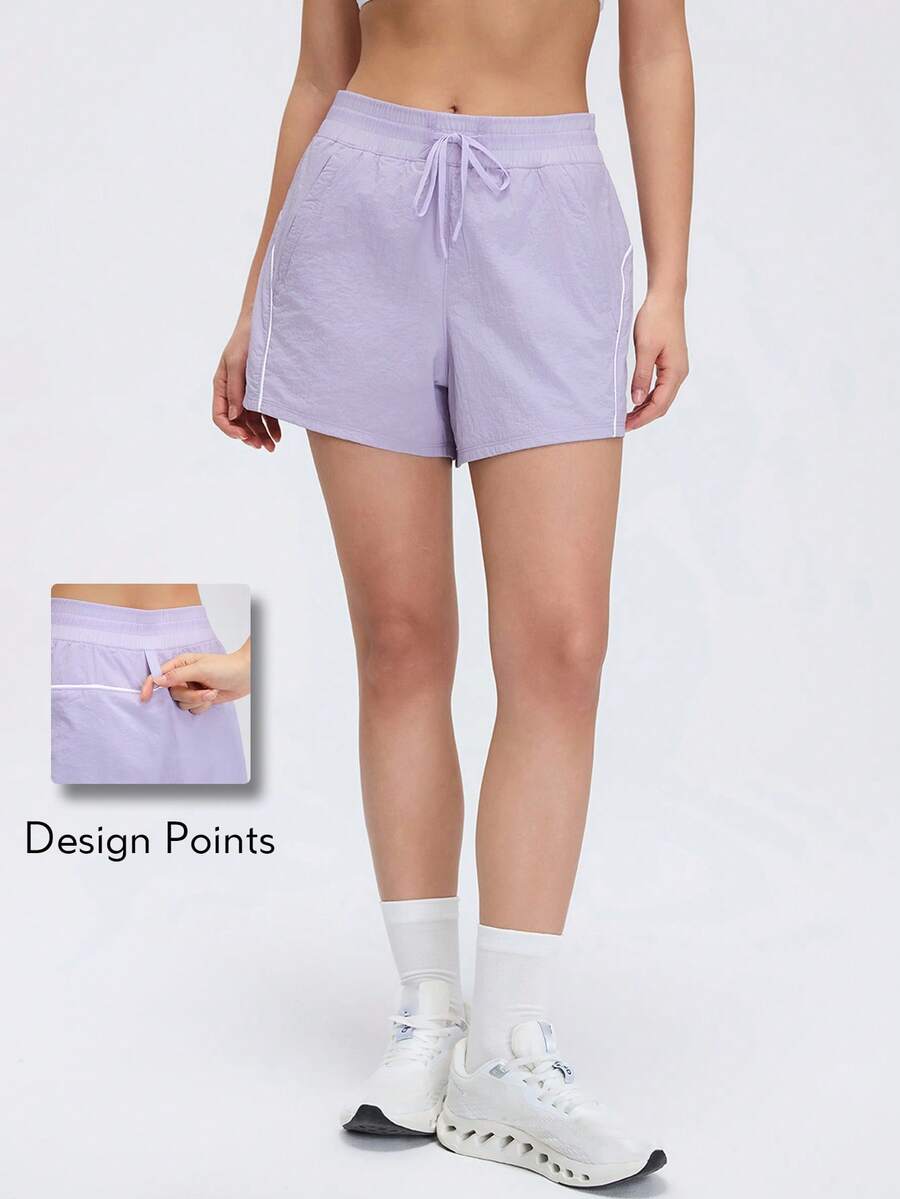 KyrLssu Minimalistische Farbblock-Linien-Freizeithose, elastischer Bund, lockerer Schnitt, geeignet für verschiedene Stile und tägliche Kleidung