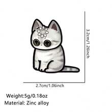 Cartoon Loading Cats Soft Enamel Pin Men Lapel Pins For Backpack Jewelry Women Brooch For Clothes Badges Pins Accessories - Black - View 11
