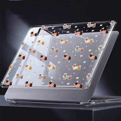 2件裝透明水晶防震保護殼，適用於MacBook/Matebook，全透明硬PC外殼附散熱孔，貼合式筆電殼，相容13 Neo/13.3 Air/13.3 Pro/13.6 Air/14.2 Pro/15 Air/16.2 Pro/D16/14 Ultra